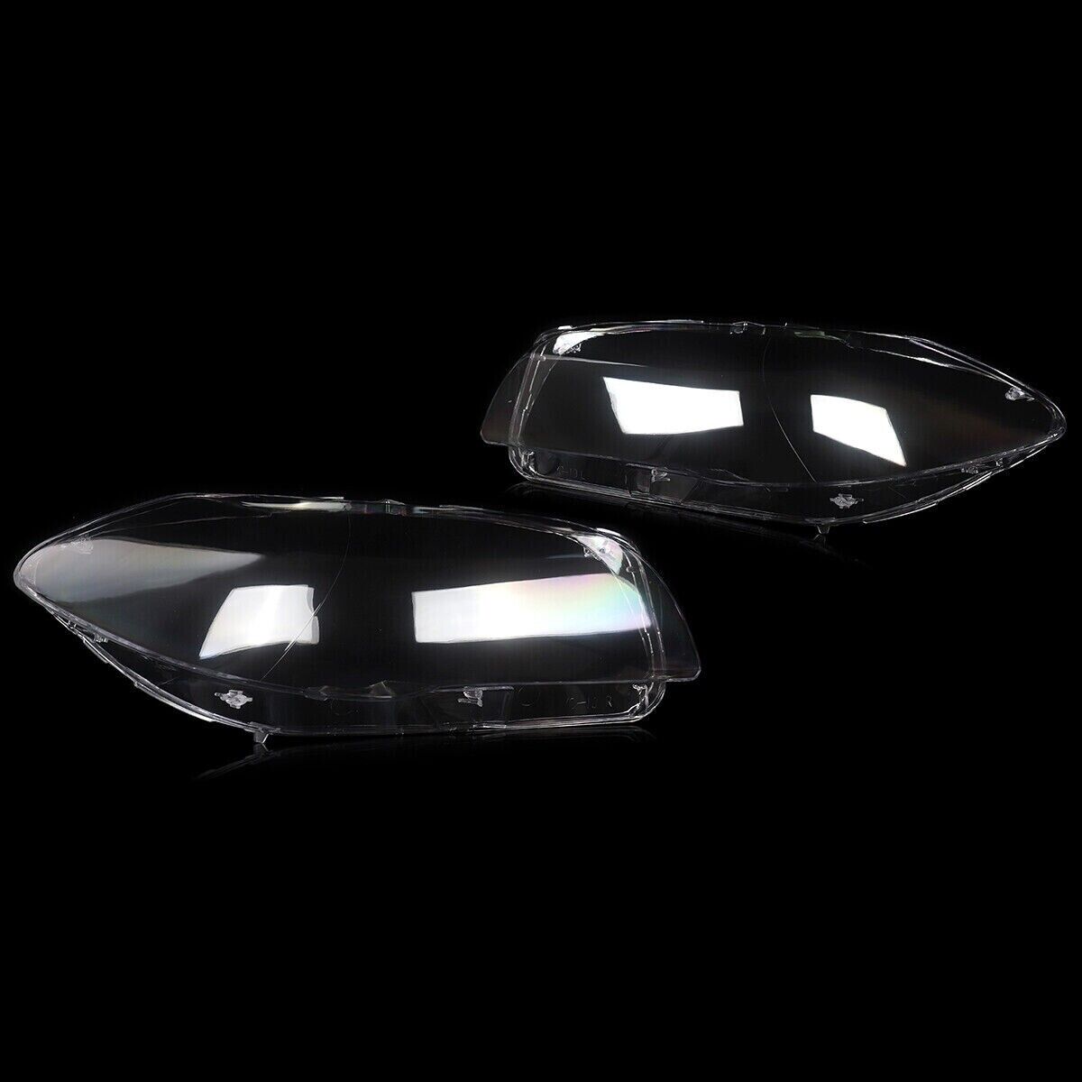 FOR 2011-2016 BMW 5 SERIES F10 HEADLIGHT LENS HEADLAMP COVERS RIGHT + LEFT SIDE